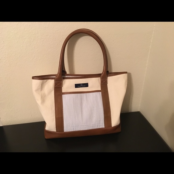 LAUREN JAMES Seersucker weekender Handbag - Picture 2 of 3